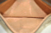 Authentic GUCCI Clutch Hand Bag Purse GG PVC Leather Brown Junk J9394