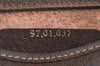 Authentic GUCCI Clutch Hand Bag Purse GG PVC Leather Brown Junk J9394