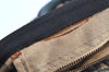Authentic Christian Dior Trotter Hand Boston Bag Purse Canvas Leather Blue J9550