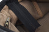 Authentic Christian Dior Trotter Hand Boston Bag Purse Canvas Leather Blue J9550