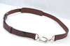 Authentic Louis Vuitton Leather Shoulder Strap 45.7-55.1" Brown LV J9896