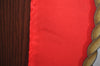 Authentic HERMES Carre 90 Scarf "RAILING" Silk Red K0033