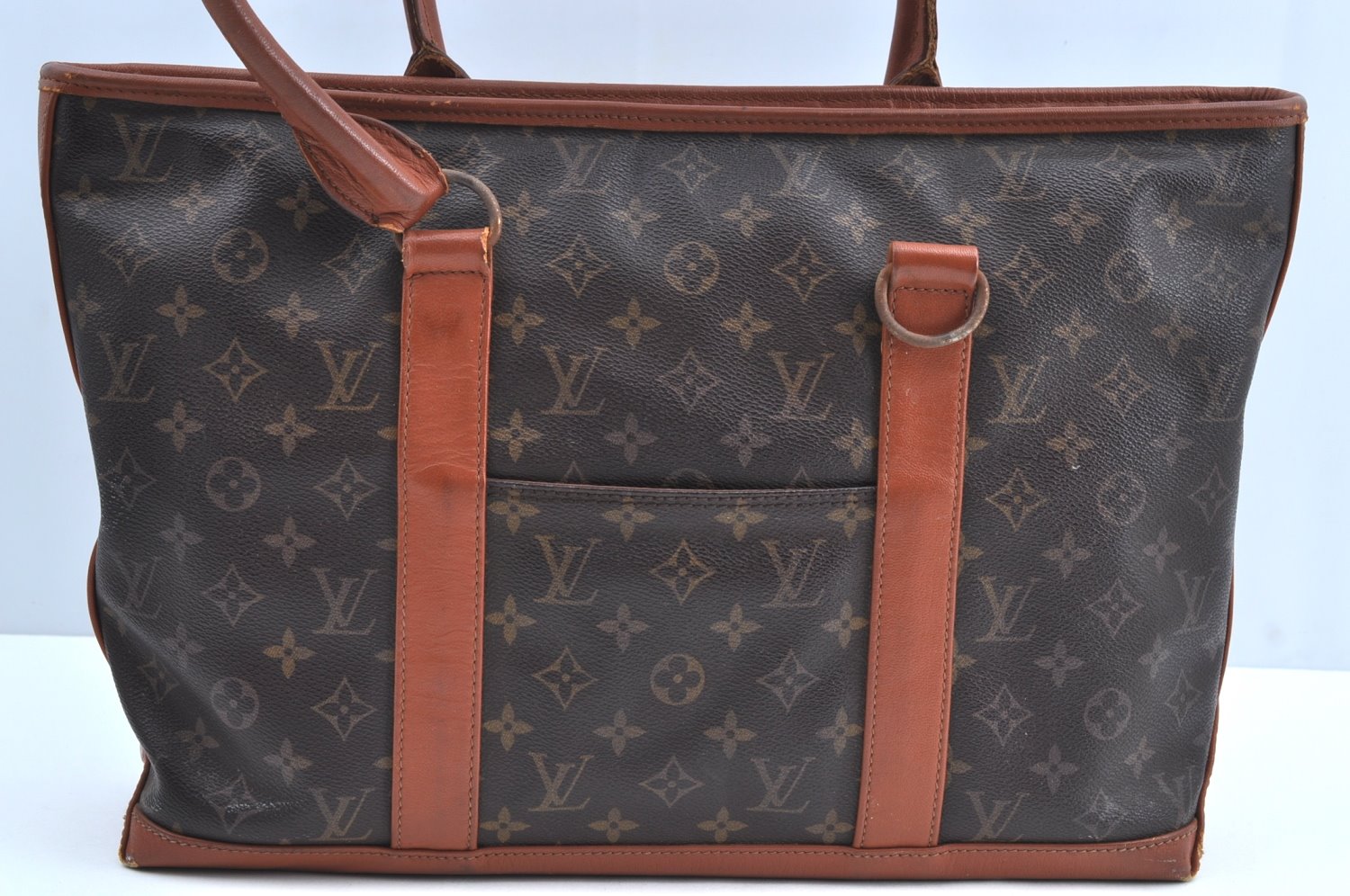 Auth Louis Vuitton Monogram Sac Weekend PM Vintage Tote Bag M42425 LV Junk K0148
