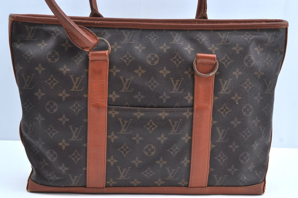 Auth Louis Vuitton Monogram Sac Weekend PM Vintage Tote Bag M42425 LV Junk K0148