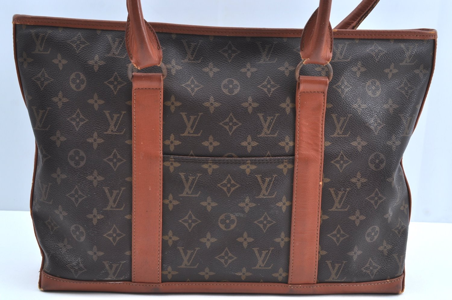 Auth Louis Vuitton Monogram Sac Weekend PM Vintage Tote Bag M42425 LV Junk K0148