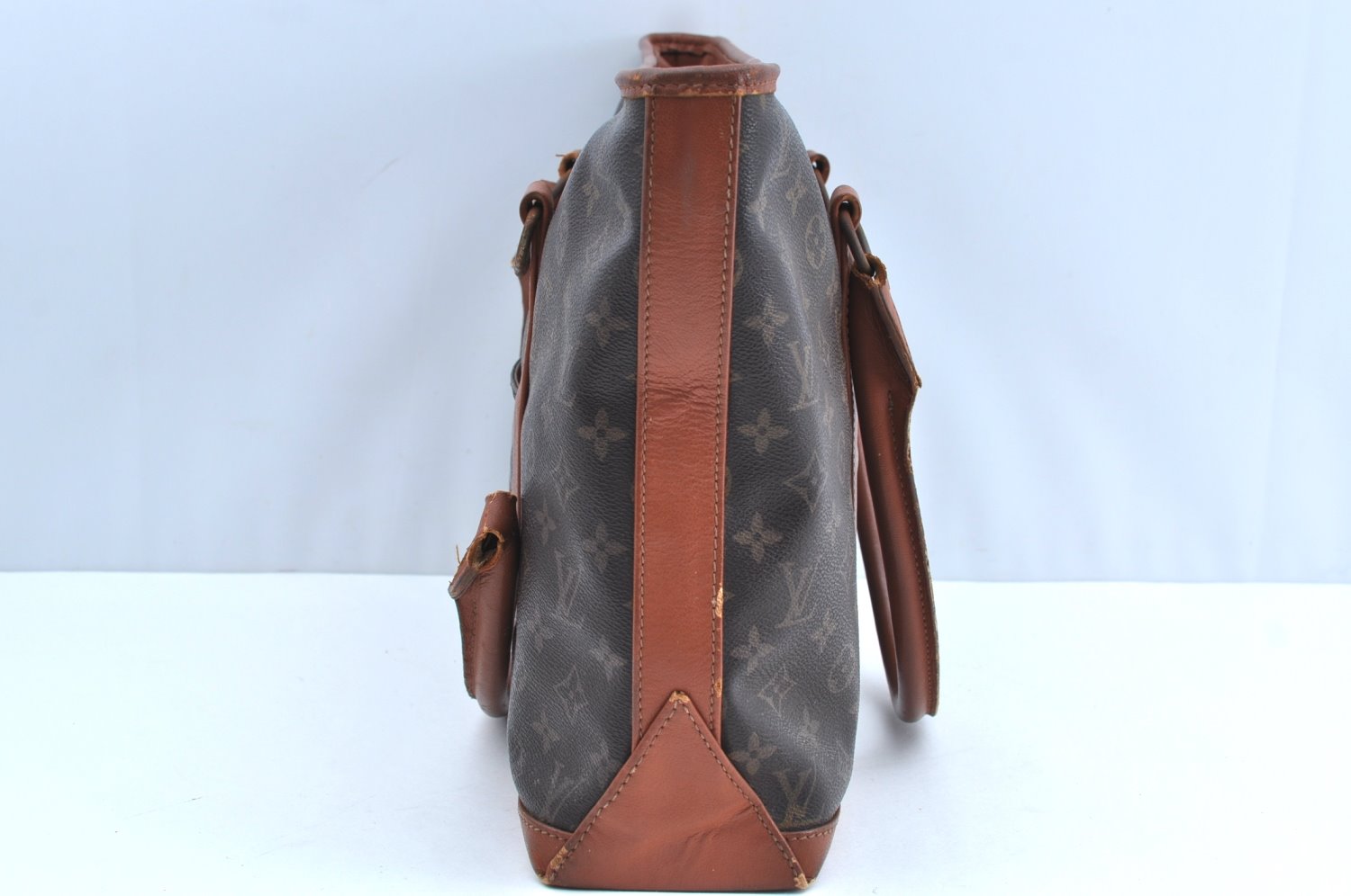 Auth Louis Vuitton Monogram Sac Weekend PM Vintage Tote Bag M42425 LV Junk K0148