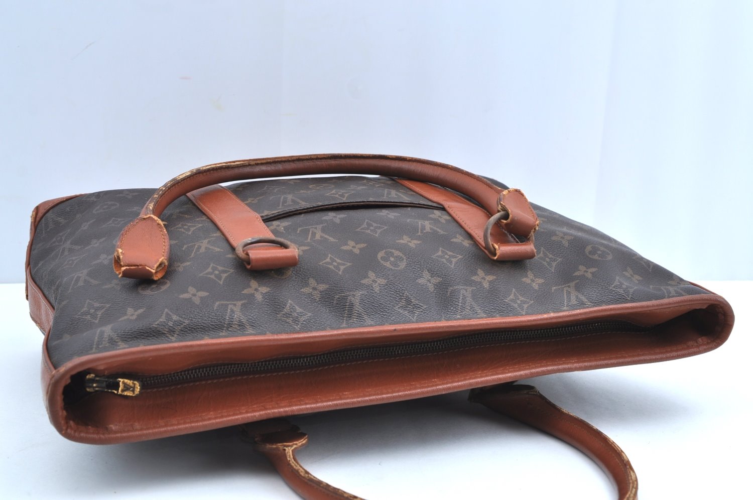 Auth Louis Vuitton Monogram Sac Weekend PM Vintage Tote Bag M42425 LV Junk K0148