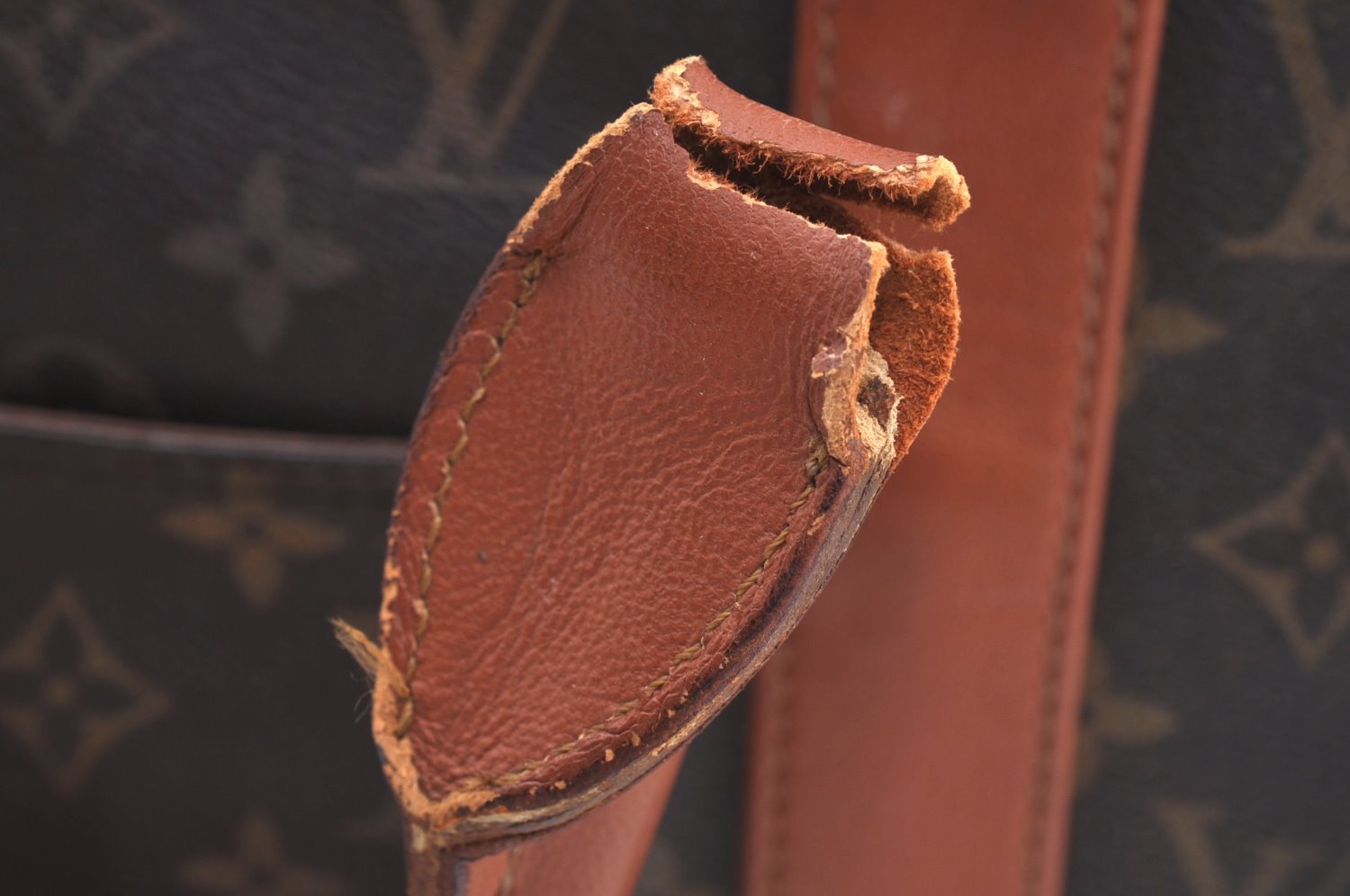 Auth Louis Vuitton Monogram Sac Weekend PM Vintage Tote Bag M42425 LV Junk K0148