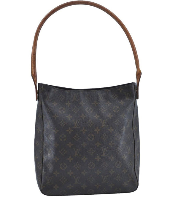 Authentic Louis Vuitton Monogram Looping GM Shoulder Bag M51145 LV K0196