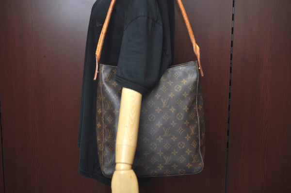 Authentic Louis Vuitton Monogram Looping GM Shoulder Bag M51145 LV K0196