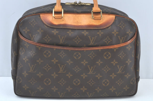 Authentic Louis Vuitton Monogram Deauville Hand Bag M47270 LV K0205