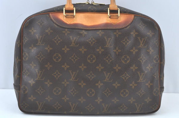 Authentic Louis Vuitton Monogram Deauville Hand Bag M47270 LV K0205
