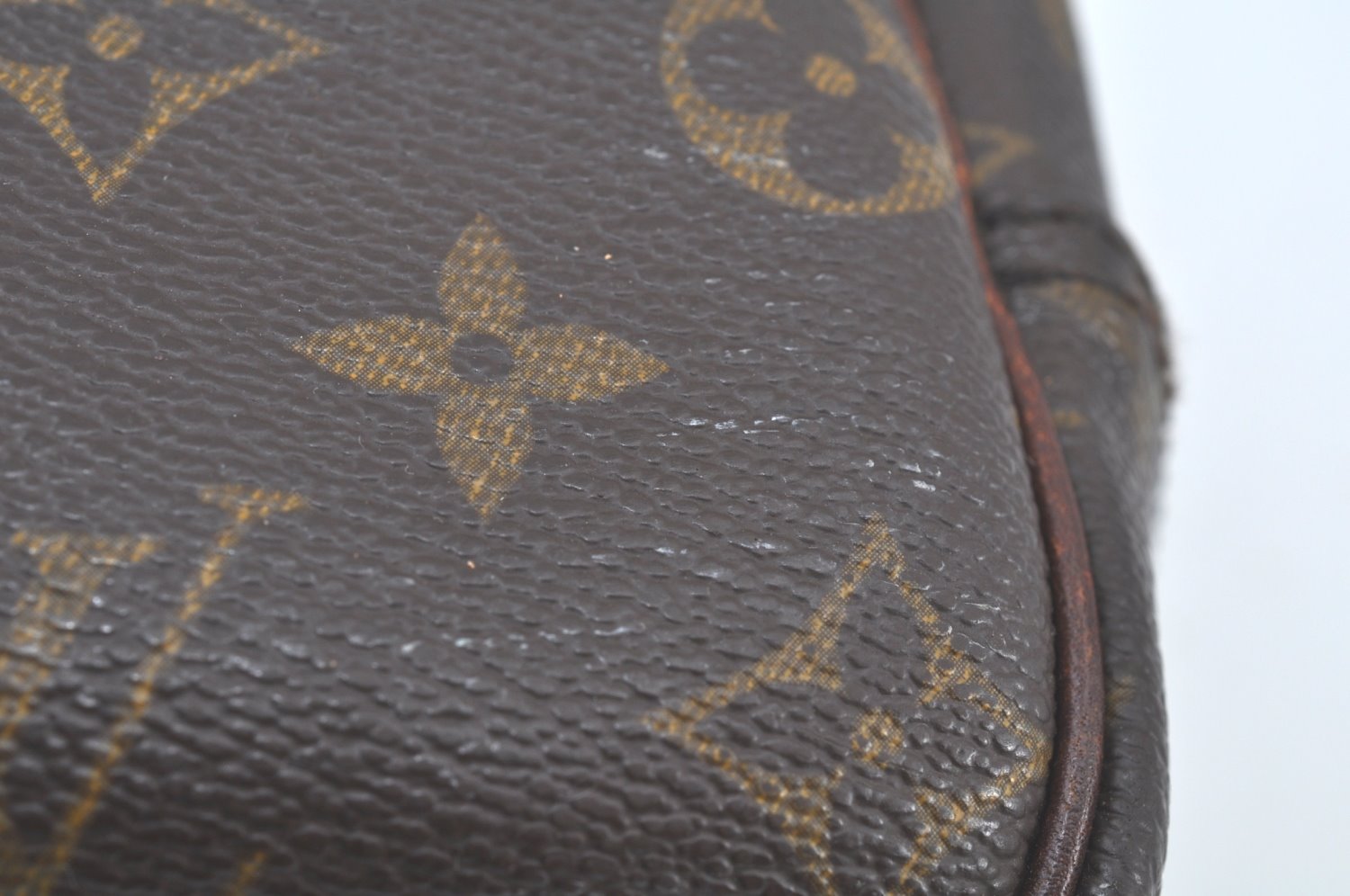 Authentic Louis Vuitton Monogram Deauville Hand Bag M47270 LV K0205