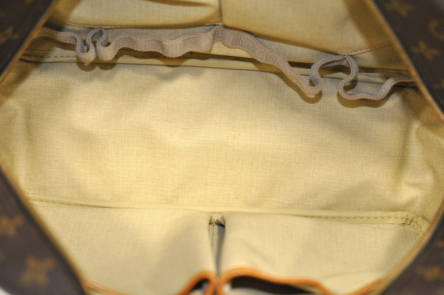 Authentic Louis Vuitton Monogram Deauville Hand Bag M47270 LV K0205