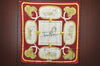 Authentic HERMES Carre 90 Scarf "GRAND APPARAT" Silk Bordeaux Red K0402