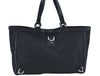 Authentic GUCCI Abbey Tote Bag Purse GG Nylon Leather 293580 Black K0542