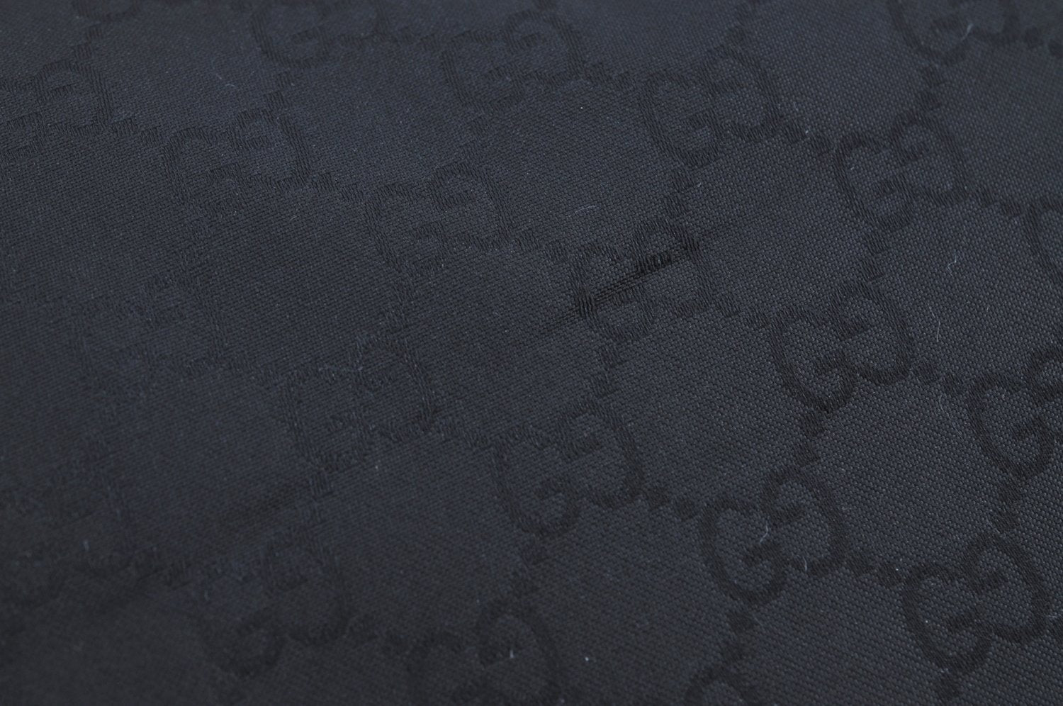 Authentic GUCCI Abbey Tote Bag Purse GG Nylon Leather 293580 Black K0542