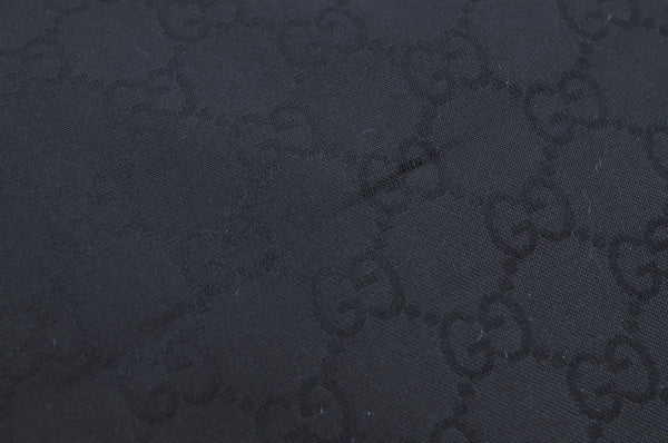 Authentic GUCCI Abbey Tote Bag Purse GG Nylon Leather 293580 Black K0542