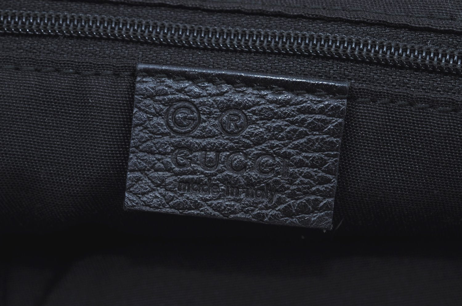 Authentic GUCCI Abbey Tote Bag Purse GG Nylon Leather 293580 Black K0542