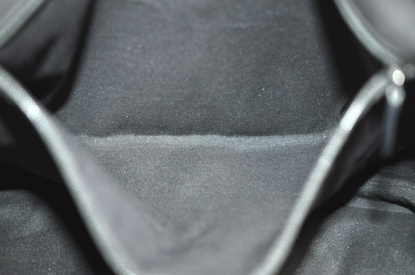 Authentic GUCCI Abbey Tote Bag Purse GG Nylon Leather 293580 Black K0542