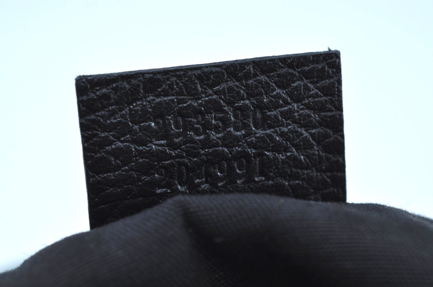 Authentic GUCCI Abbey Tote Bag Purse GG Nylon Leather 293580 Black K0542