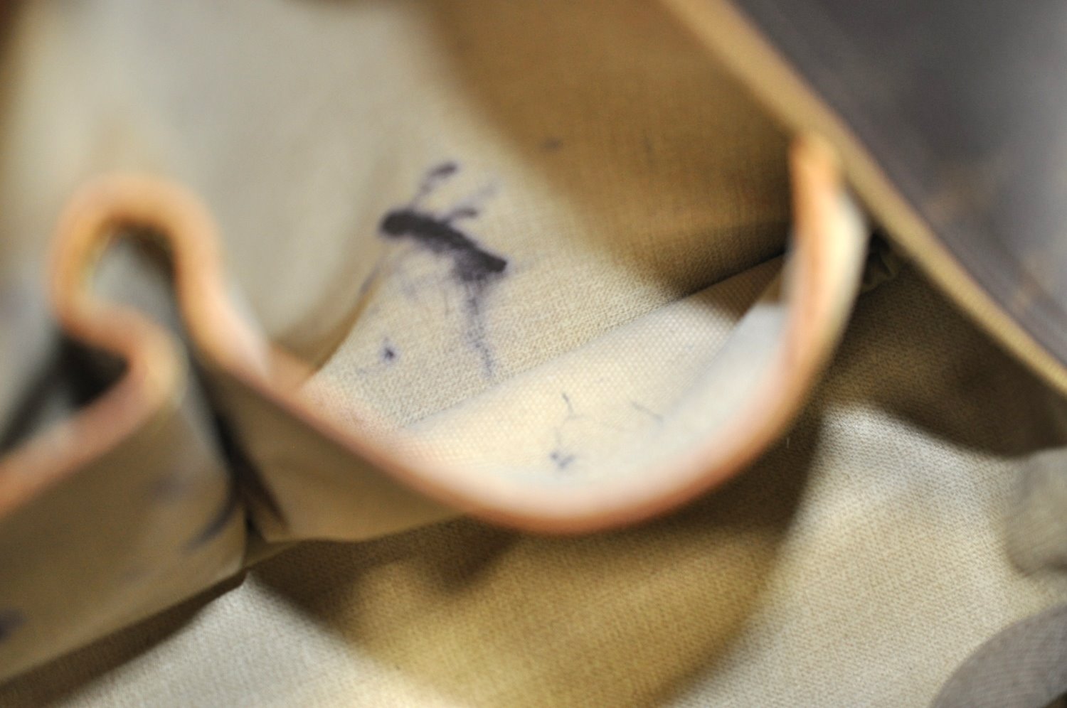 Authentic Louis Vuitton Monogram Deauville Hand Bag M47270 LV Junk K0767