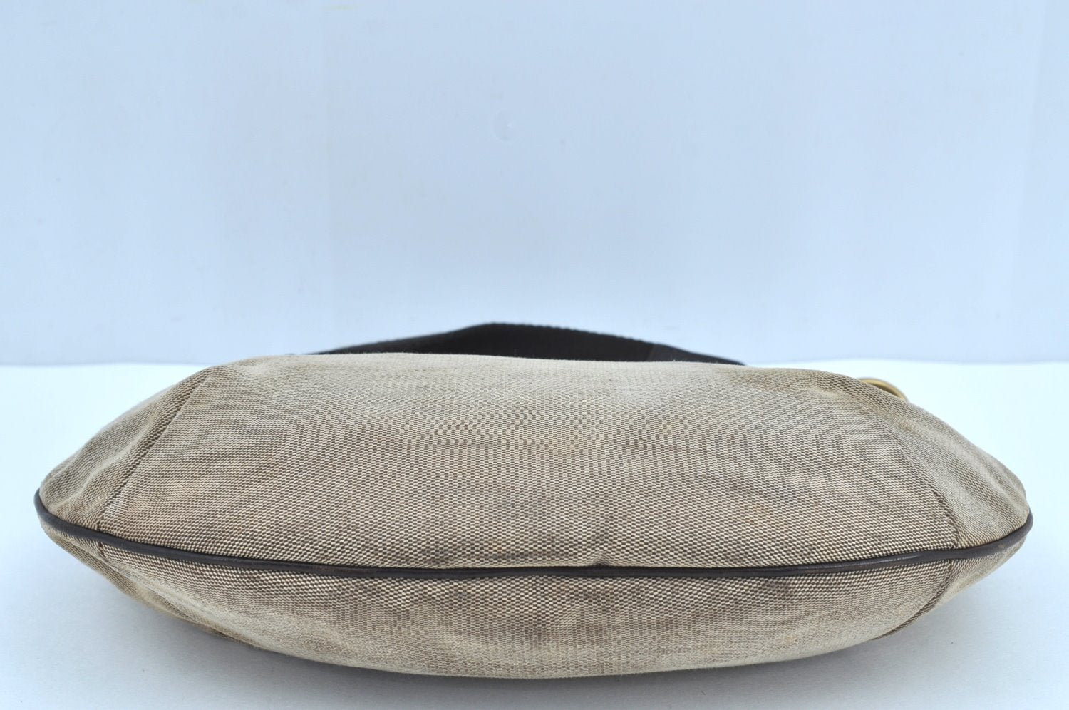 Authentic GUCCI Sherry Line Shoulder Hand Bag Canvas Leather 106669 Beige K0889