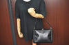 Authentic GUCCI Shoulder Hand Bag Purse Leather Black K0928