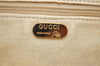 Authentic GUCCI GG Plus Clutch Hand Bag Purse PVC Leather White Brown Junk K0955