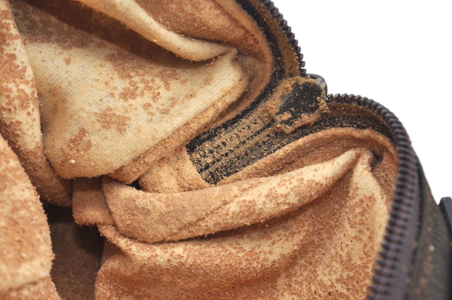 Authentic GUCCI Hand Bag Purse Nylon Leather Khaki Green Brown Junk K0986