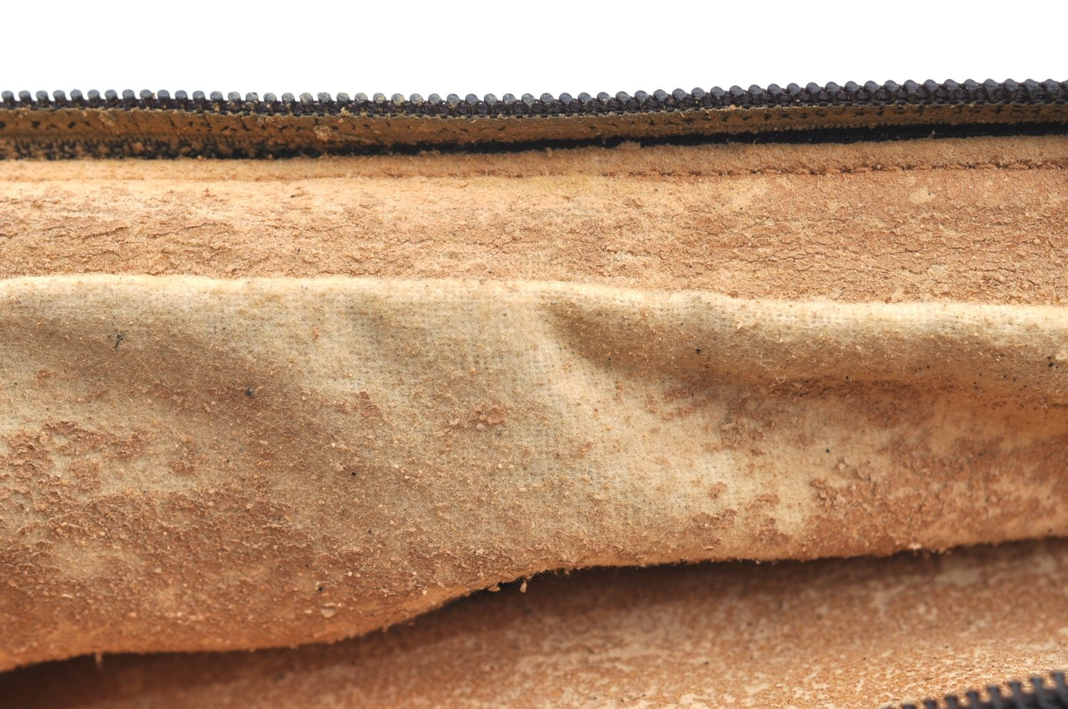 Authentic GUCCI Hand Bag Purse Nylon Leather Khaki Green Brown Junk K0986