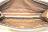 Authentic FENDI Zucchino Clutch Hand Bag Purse PVC Leather Brown K0987