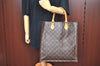 Authentic Louis Vuitton Monogram Sac Plat Hand Tote Bag M51140 LV Junk K1027