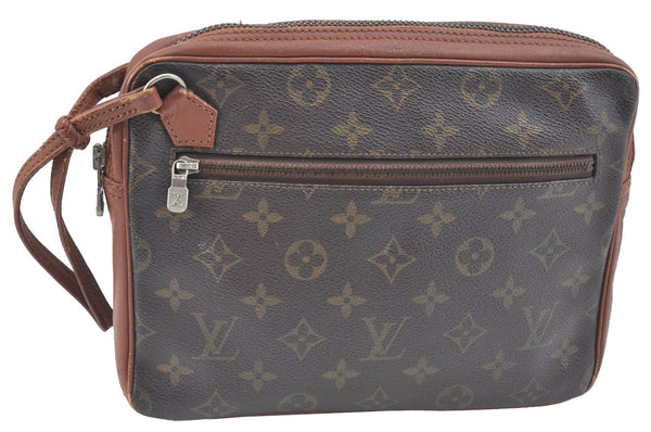 Authentic Louis Vuitton Monogram Pochette Sport Clutch Hand Bag Old Model K1063