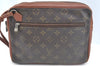 Authentic Louis Vuitton Monogram Pochette Sport Clutch Hand Bag Old Model K1063