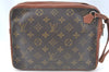 Authentic Louis Vuitton Monogram Pochette Sport Clutch Hand Bag Old Model K1063