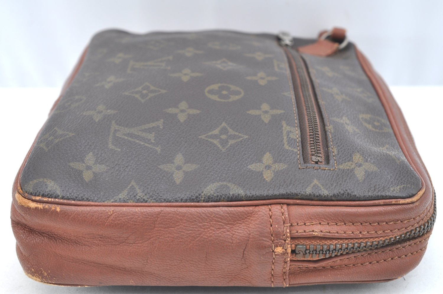 Authentic Louis Vuitton Monogram Pochette Sport Clutch Hand Bag Old Model K1063