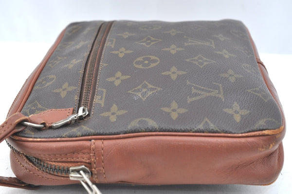Authentic Louis Vuitton Monogram Pochette Sport Clutch Hand Bag Old Model K1063