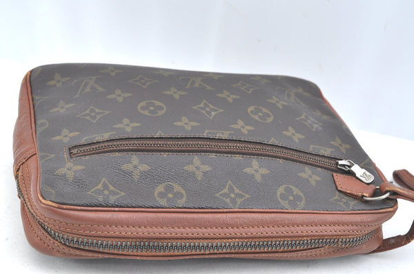 Authentic Louis Vuitton Monogram Pochette Sport Clutch Hand Bag Old Model K1063