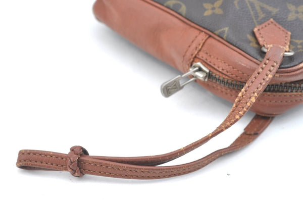 Authentic Louis Vuitton Monogram Pochette Sport Clutch Hand Bag Old Model K1063