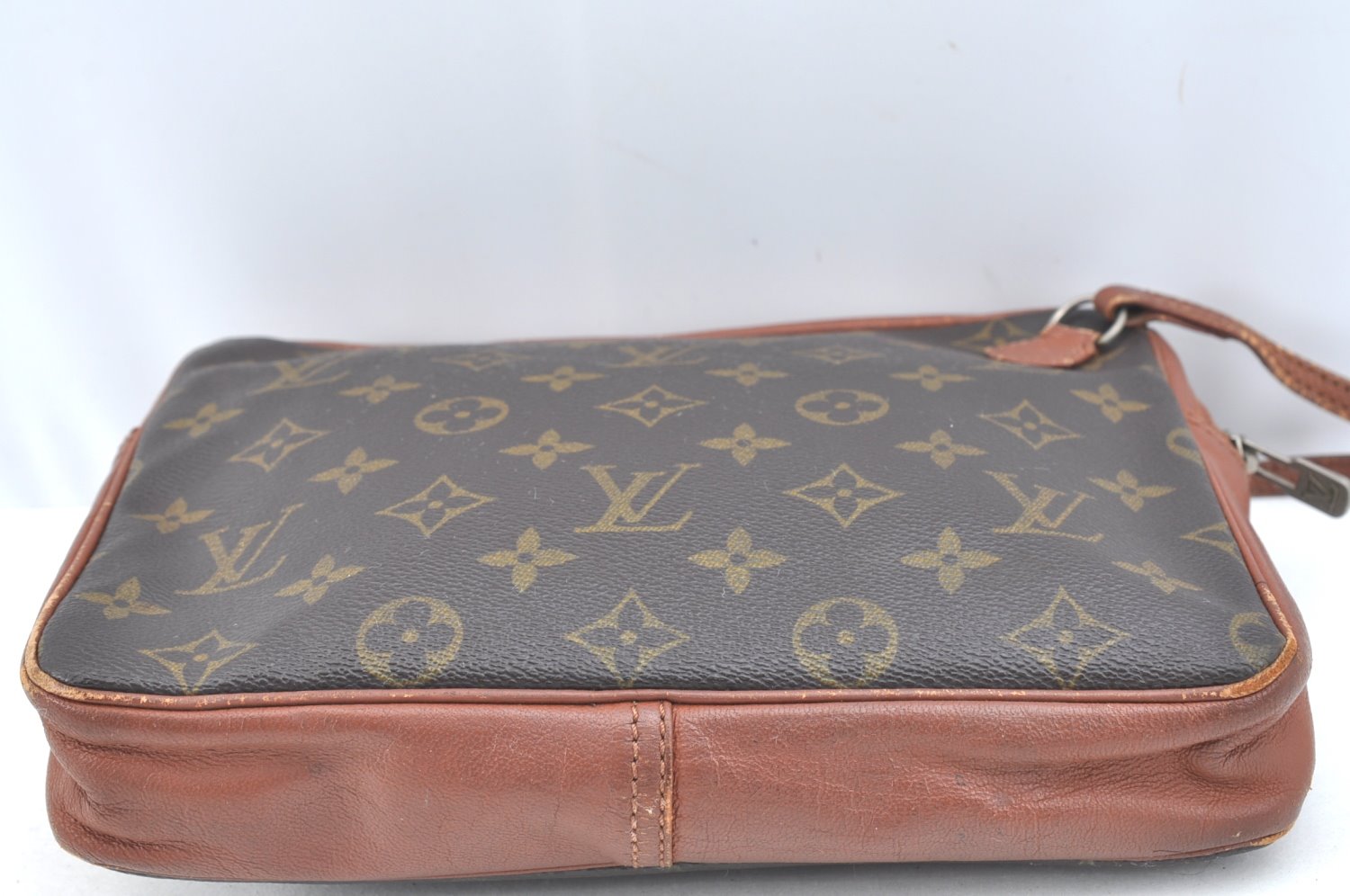 Authentic Louis Vuitton Monogram Pochette Sport Clutch Hand Bag Old Model K1063