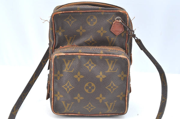 Authentic Louis Vuitton Monogram Amazone Shoulder Cross Bag Old Model Junk K1243
