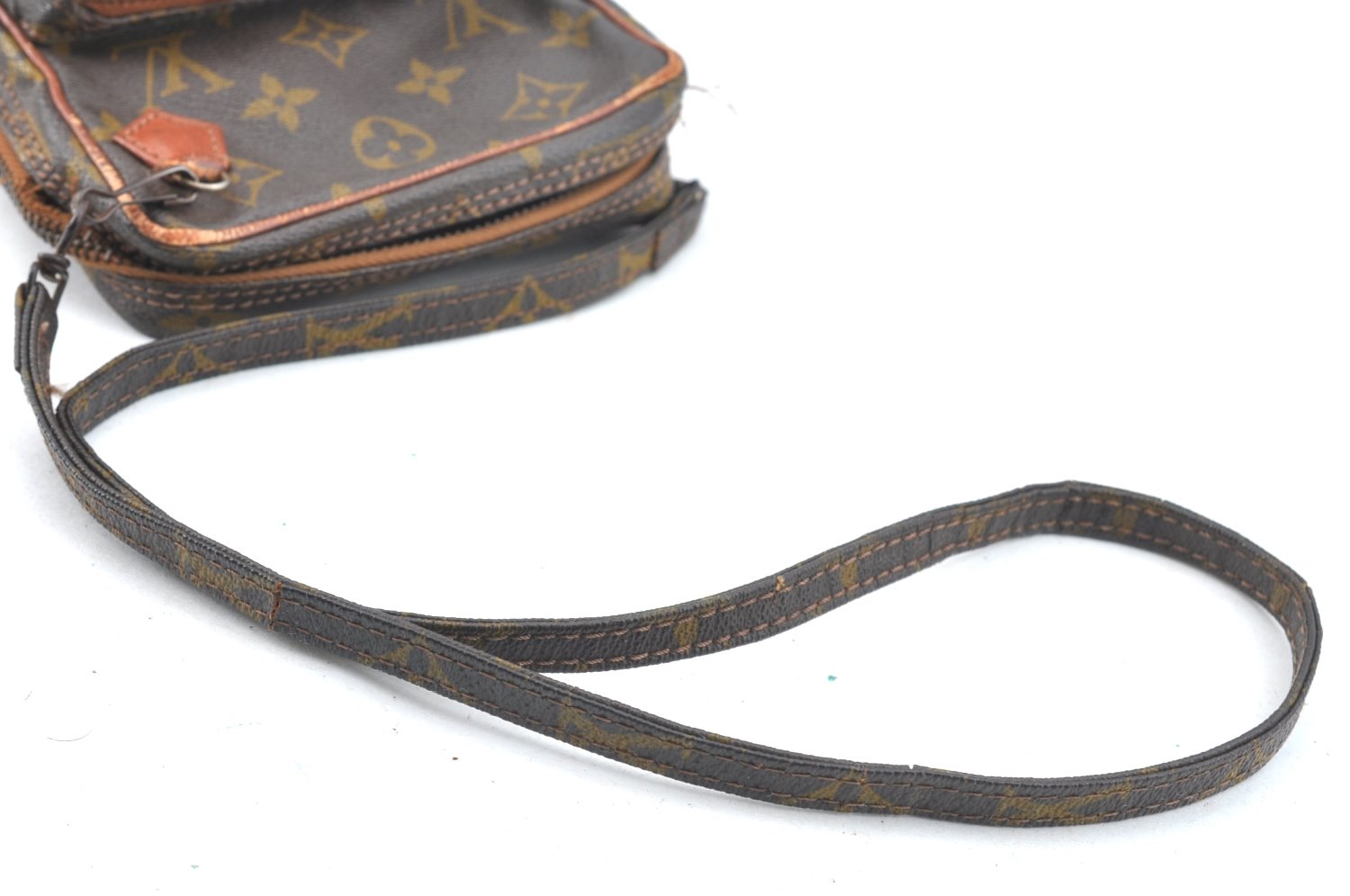 Authentic Louis Vuitton Monogram Amazone Shoulder Cross Bag Old Model Junk K1243