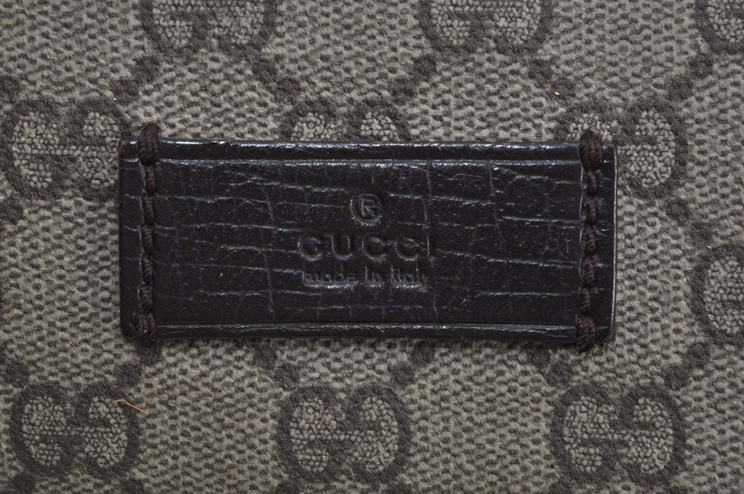 Authentic GUCCI Vintage Shoulder Tote Bag GG PVC Leather 141624 Brown K1268