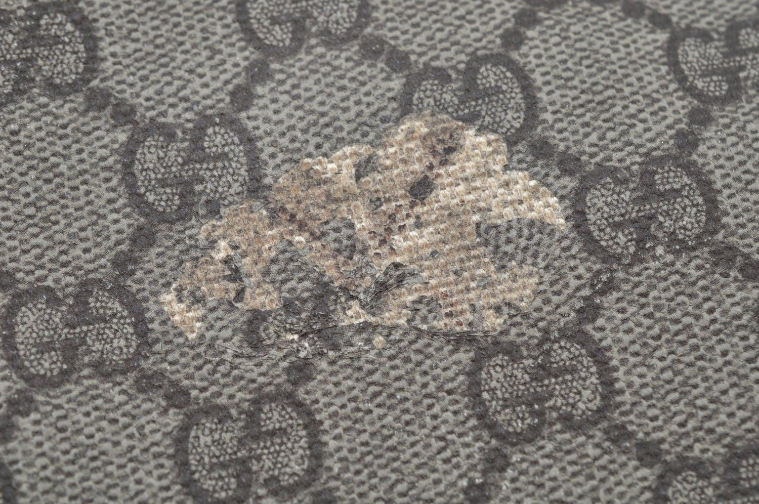 Authentic GUCCI Vintage Shoulder Tote Bag GG PVC Leather 141624 Brown K1268