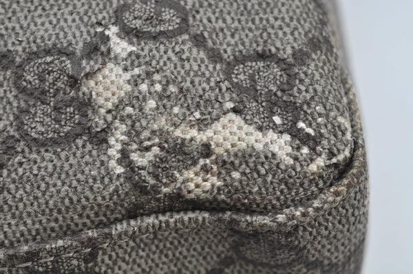 Authentic GUCCI Vintage Shoulder Tote Bag GG PVC Leather 141624 Brown K1268