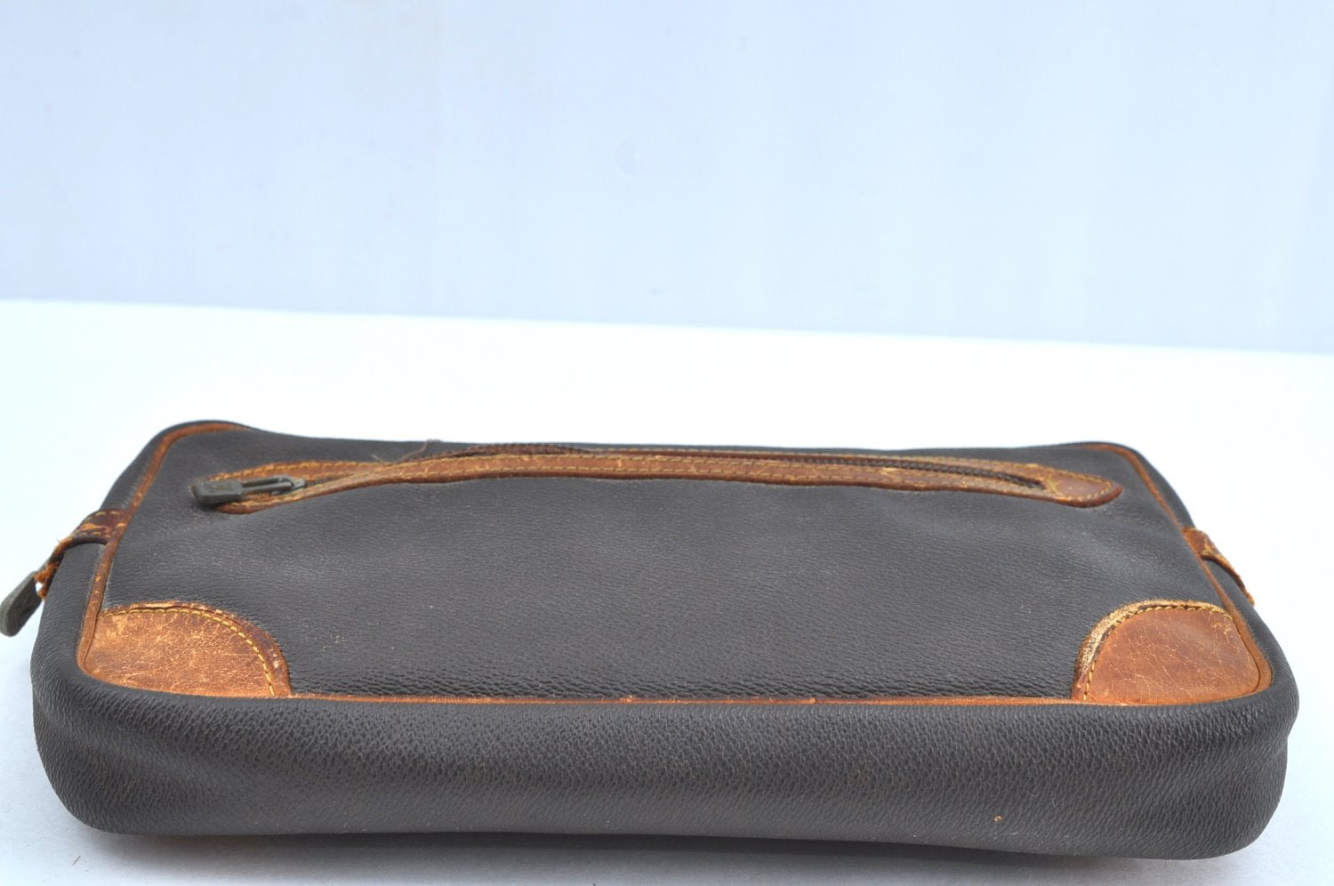 Auth Louis Vuitton Monogram Marly Dragonne Clutch Hand Bag Old Model Junk K1376