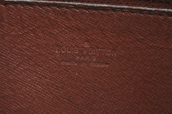 Auth Louis Vuitton Monogram Marly Dragonne Clutch Hand Bag Old Model Junk K1376