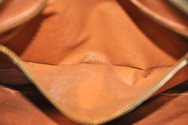 Auth Louis Vuitton Monogram Marly Dragonne Clutch Hand Bag Old Model Junk K1376