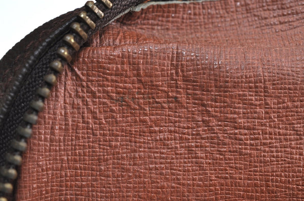 Auth Louis Vuitton Monogram Marly Dragonne Clutch Hand Bag Old Model Junk K1376